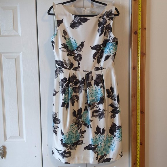 Precis Petite Blue Floral Dress sz 12 - Picture 2 of 12
